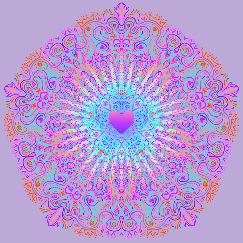 Hypnotic shamanic acid pattern. Hand drawn design in ethnic Indian style.